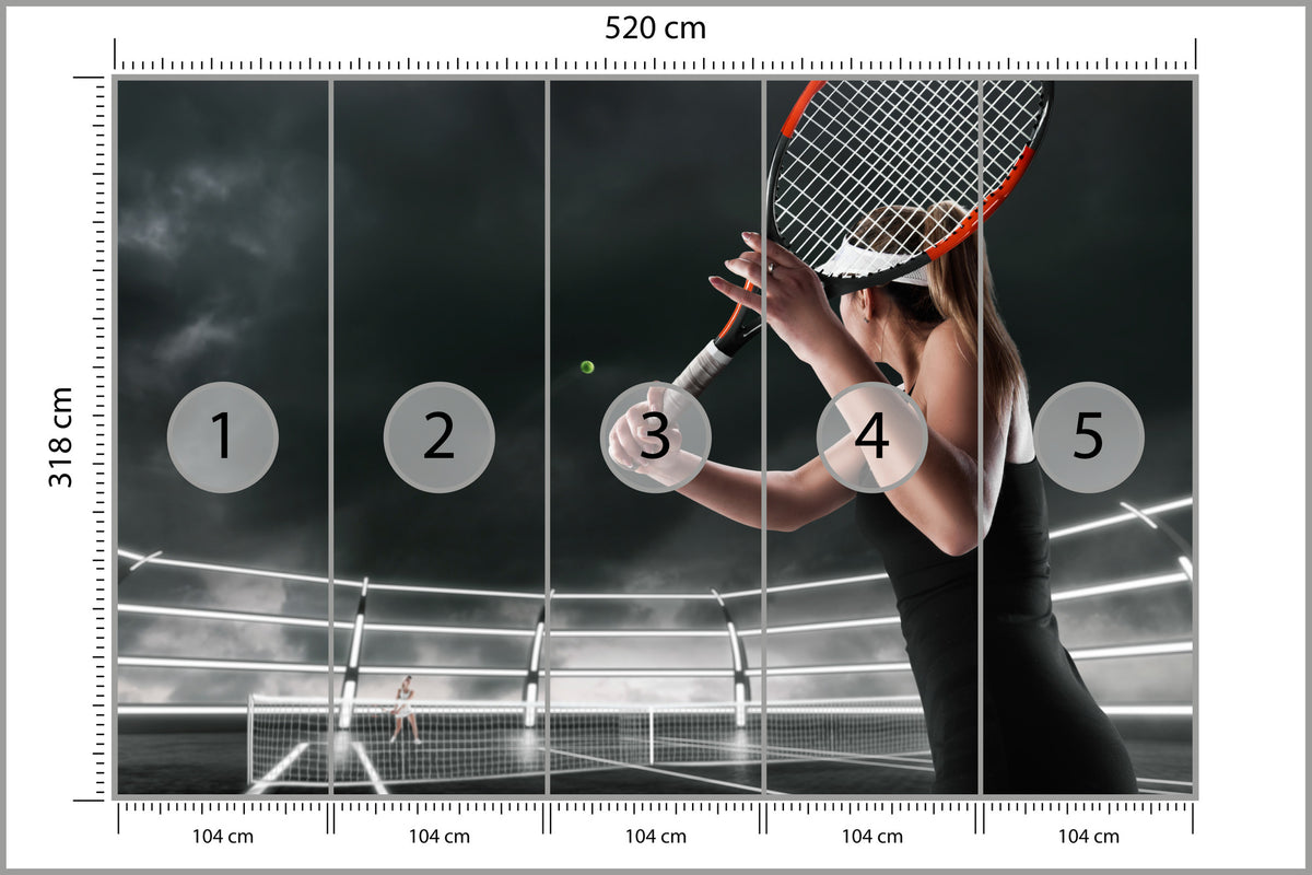 Fototapeta Mecz Tenisa 520 × 318 cm – podgląd kadru