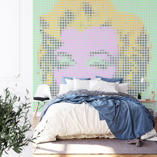 Fototapeta Kwadratowa Ikona Marilyn – aranżacja wnętrza