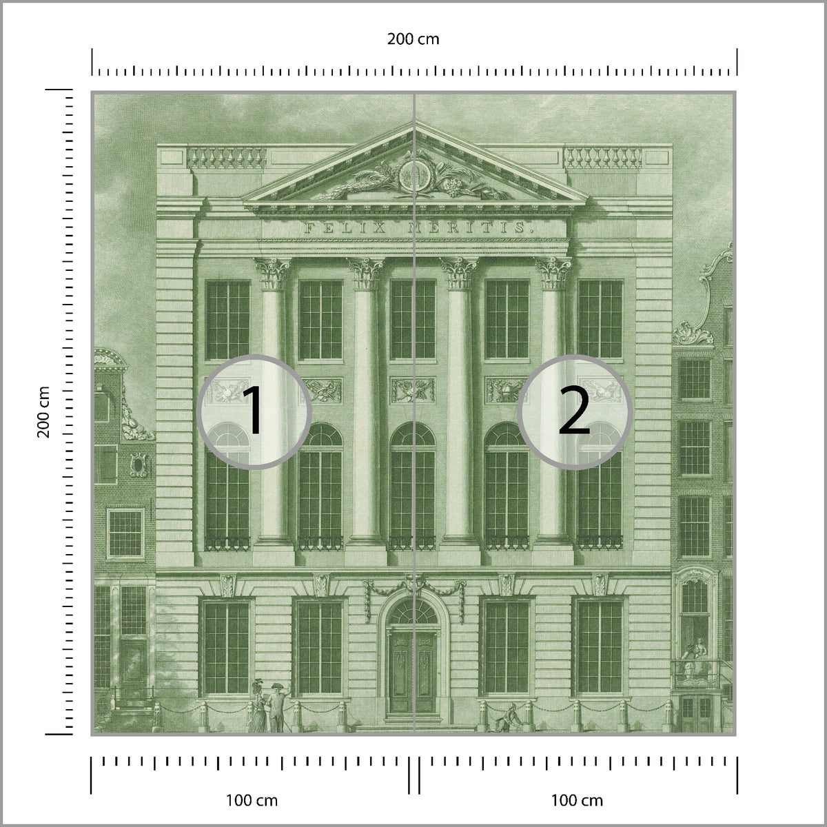 Fototapeta Kwadratowa Feliks Meritis 200 × 200 cm – podgląd