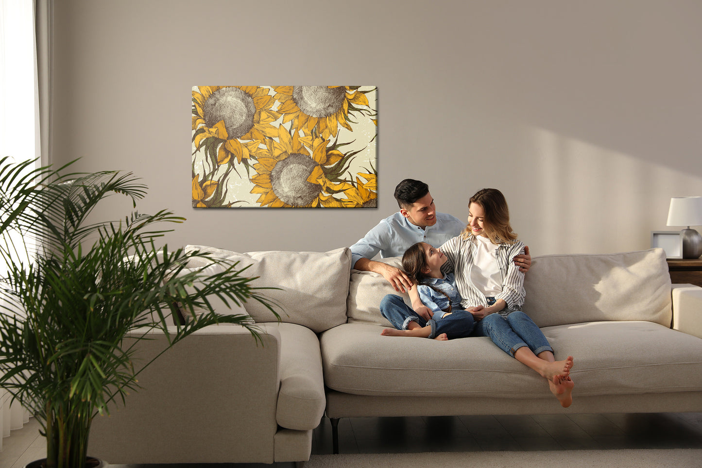 Obraz Na Płótnie Słoneczniki – sielski nastrój vintage do wnętrz rustykalnych, boho i klasycznych – widok 6