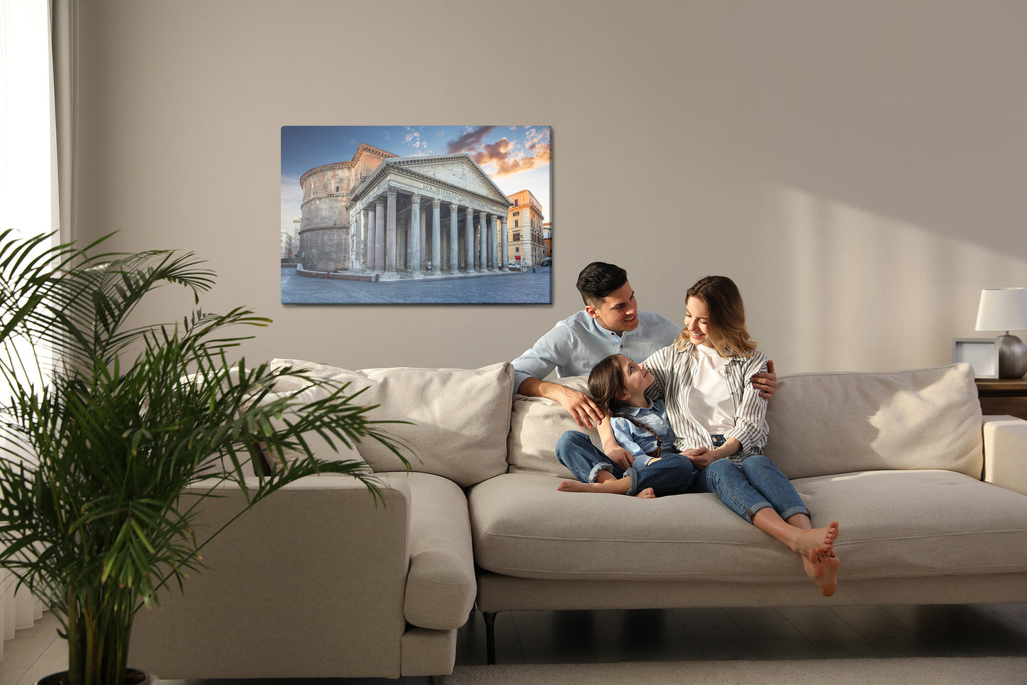 Obraz Na Płótnie Panteon w Rzymie – klasyczna architektura i stonowane szarości do wnętrz loft i modern classic – widok 6