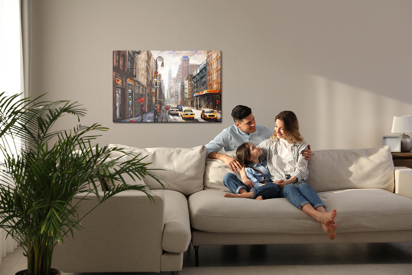 Obraz Na Płótnie Ulica Nowego Jorku – dynamiczny pejzaż miejski do wnętrz Modern, Industrial, Loft – widok 6
