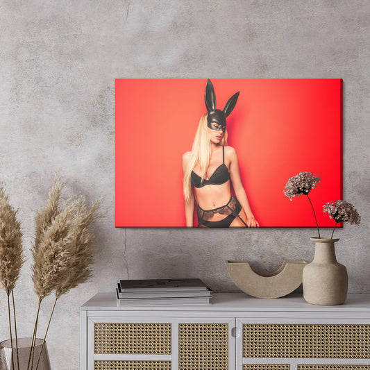 Obraz Na Płótnie Kobiecy Portret Artystyczny – elegancki i intrygujący do wnętrz Modern, Glamour i Art Deco – widok 2