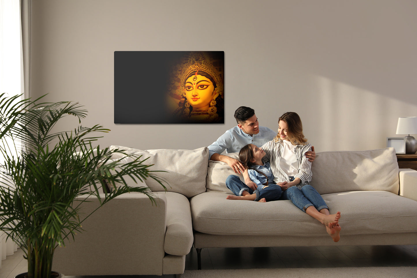 Obraz Na Płótnie Bogini Durga – mistyczna symbolika do wnętrz boho, etnicznych i orientalnych – widok 6