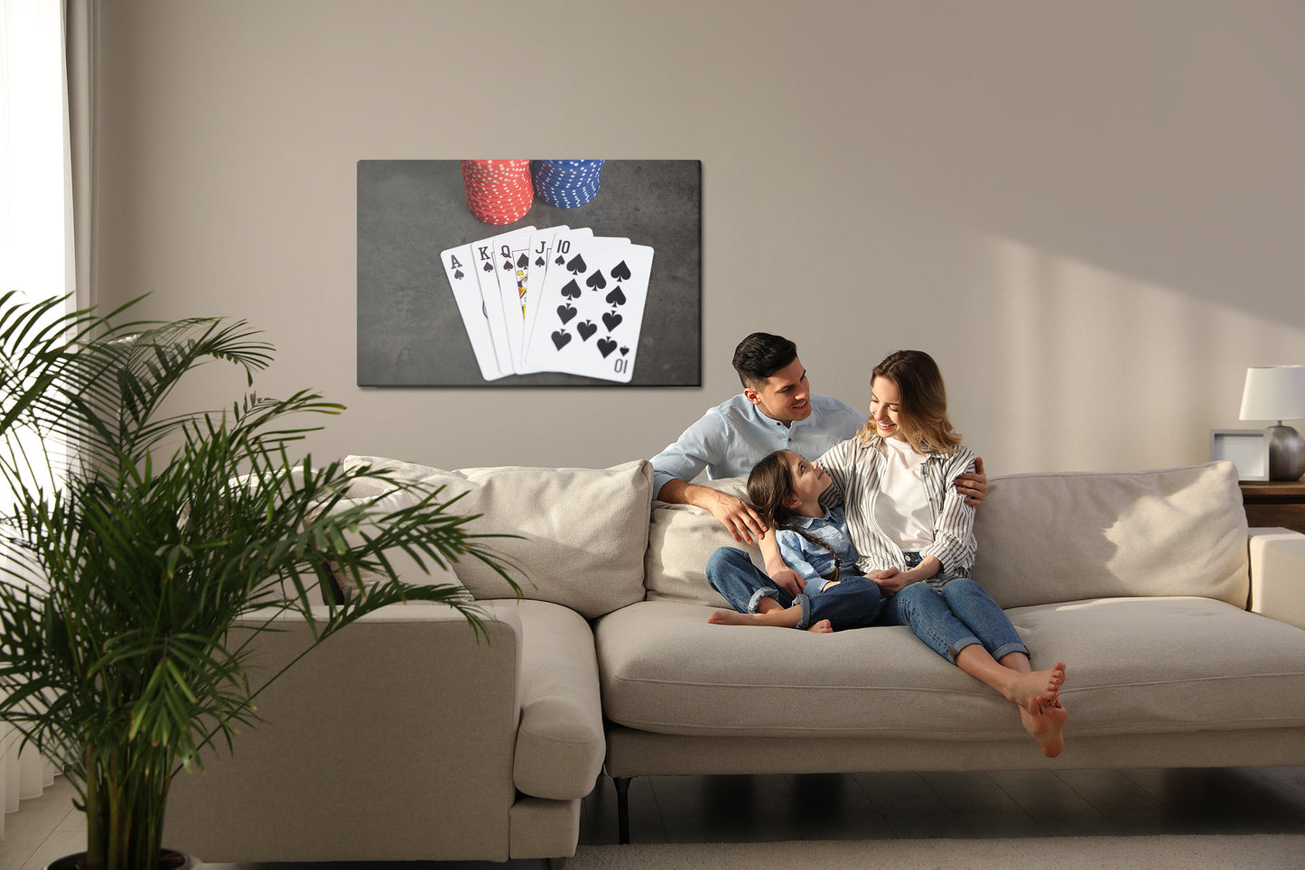 Obraz Na Płótnie Rozgrywka Pokerowa – elegancki akcent do wnętrz loftowych i nowoczesnych – widok 6