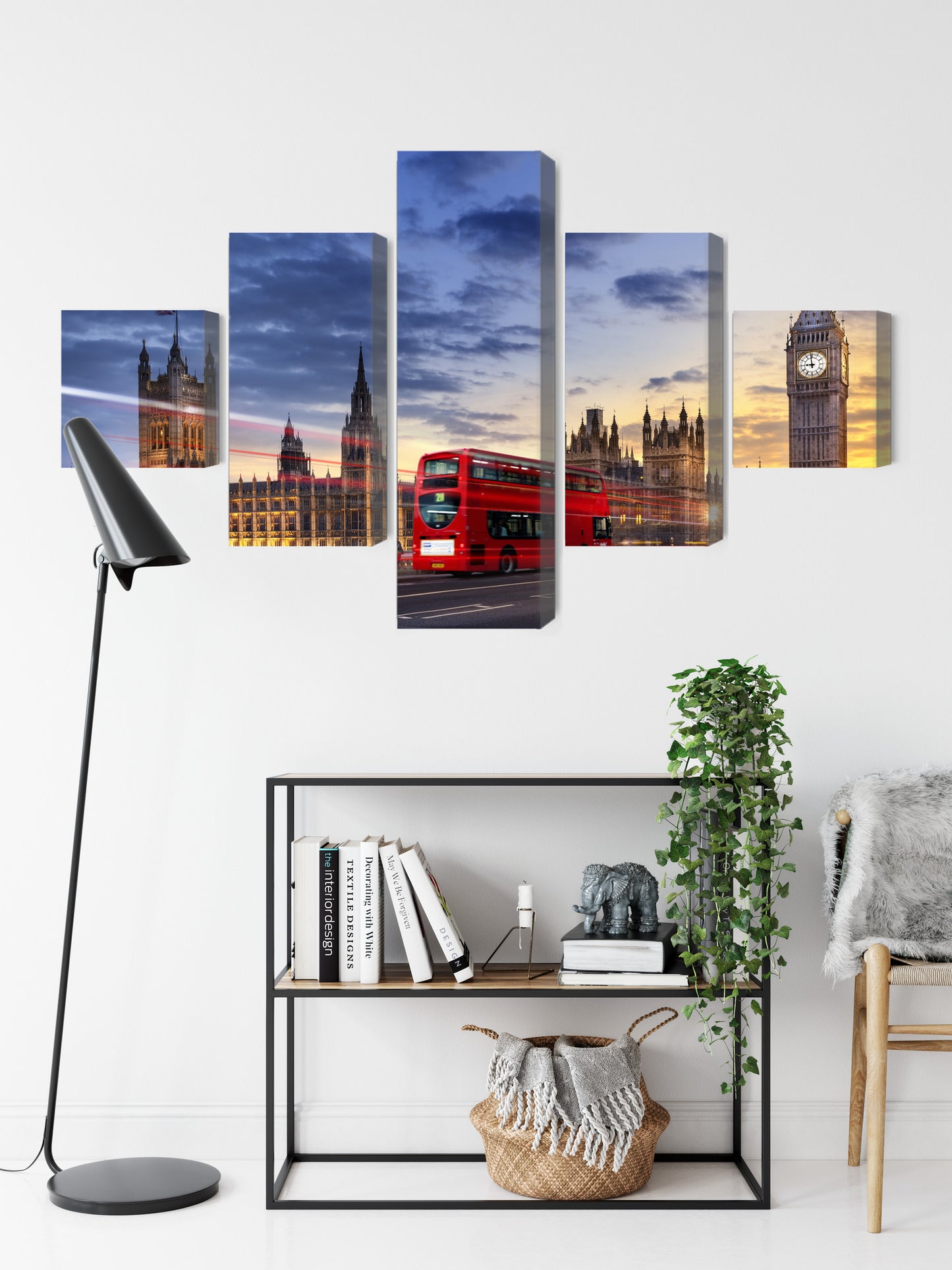 Obraz Wieloczęściowy Londyn Big Ben – majestatyczna panorama do wnętrz nowoczesnych, industrialnych i klasycznych – widok 8