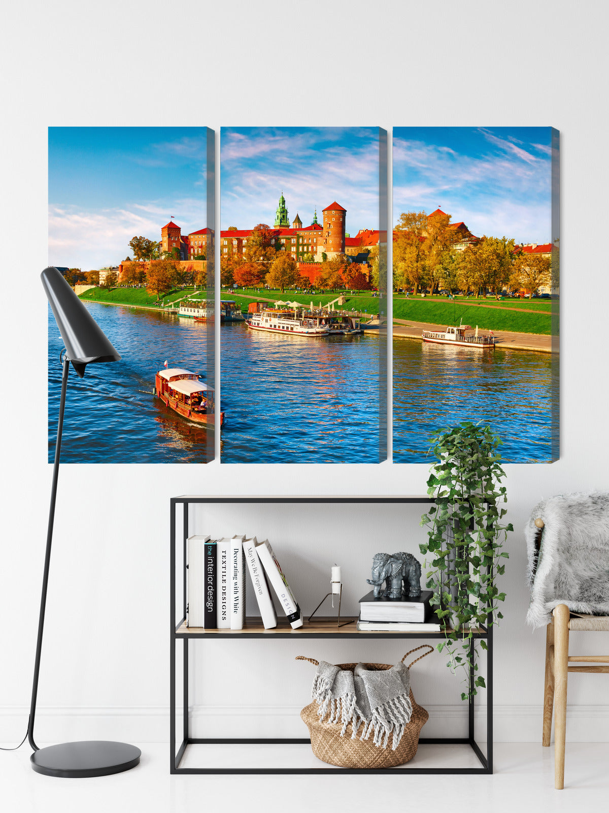 Obraz Wieloczęściowy Zamek Wawel – klasyczna panorama Krakowa do wnętrz eleganckich i nowoczesnych – widok 8
