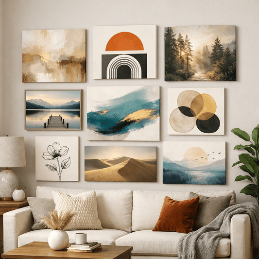 Co powiesić na pustej ścianie? Obrazy na płótnie jako proste rozwiązanie dla początkujących - Artavia