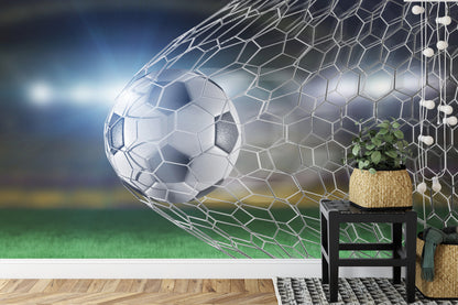 Fototapeta Piłka Nożna Gol 3D – aranżacja wnętrza