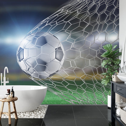 Fototapeta Piłka Nożna Gol 3D – aranżacja wnętrza
