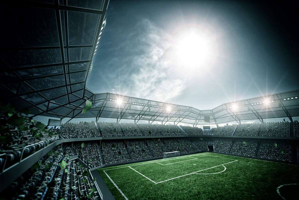 Fototapeta Stadion Piłka Nożna Nocą – wzór