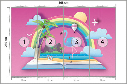Fototapeta Dla Dzieci-Udane Wakacje 368 × 280 cm – podgląd kadru