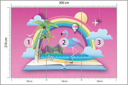 Fototapeta Dla Dzieci-Udane Wakacje 300 × 210 cm – podgląd kadru