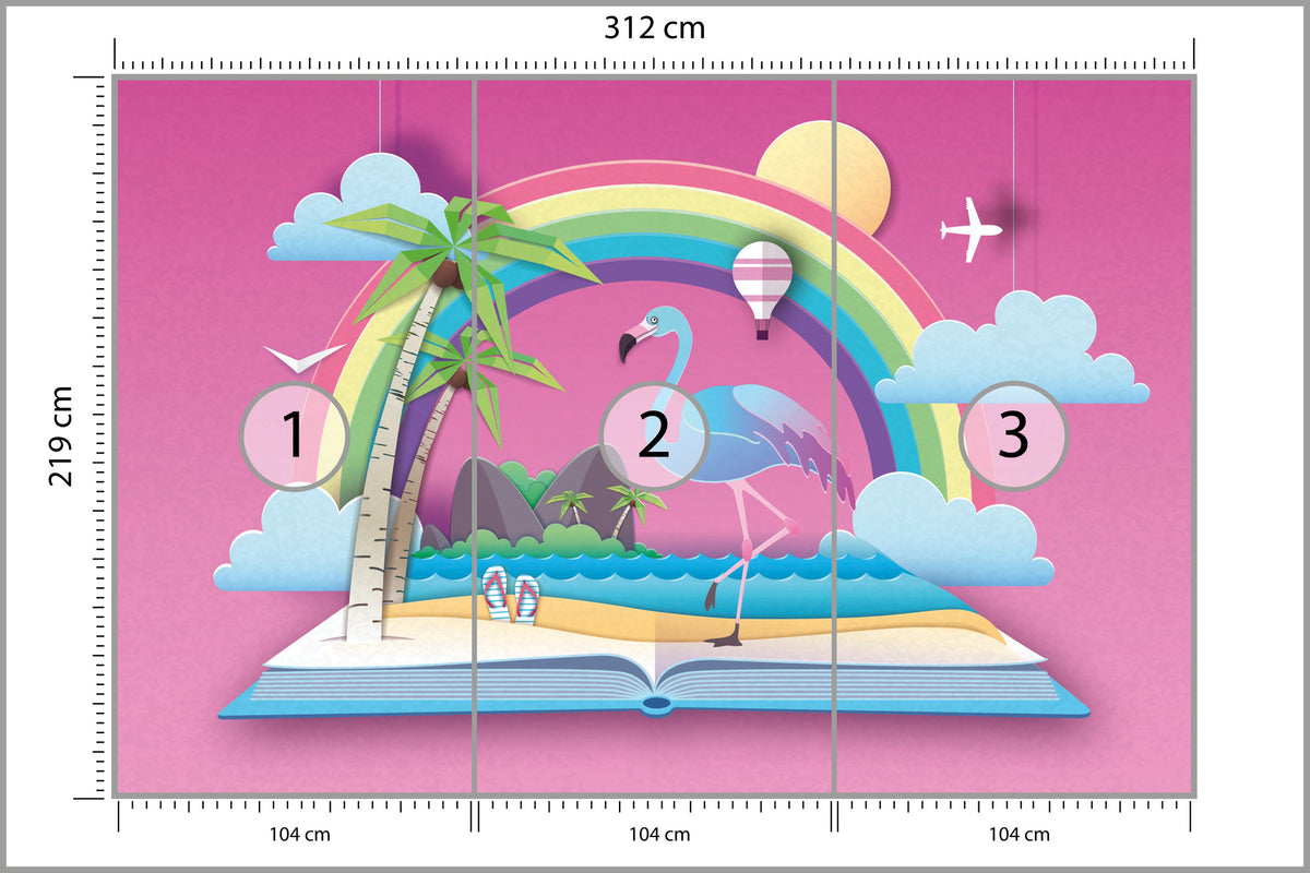 Fototapeta Dla Dzieci-Udane Wakacje 312 × 219 cm – podgląd kadru