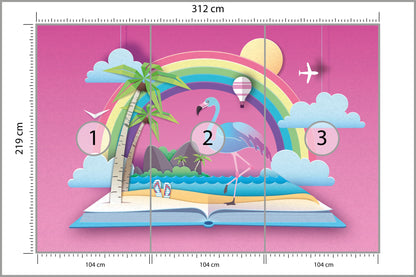 Fototapeta Dla Dzieci-Udane Wakacje 312 × 219 cm – podgląd kadru