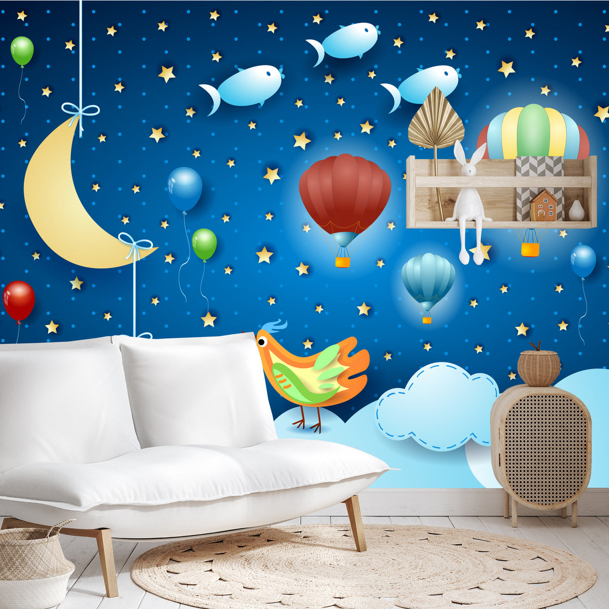 Fototapeta Dla Dzieci - Magiczna Noc – aranżacja wnętrza