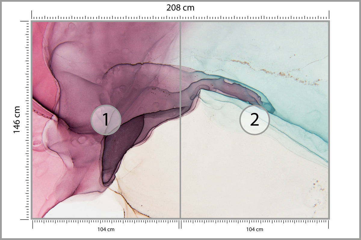 Fototapeta Zawirowania Marmuru 208 × 146 cm – podgląd kadru