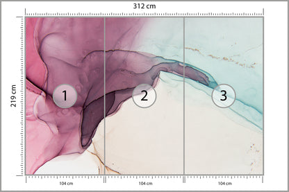 Fototapeta Zawirowania Marmuru 312 × 219 cm – podgląd kadru