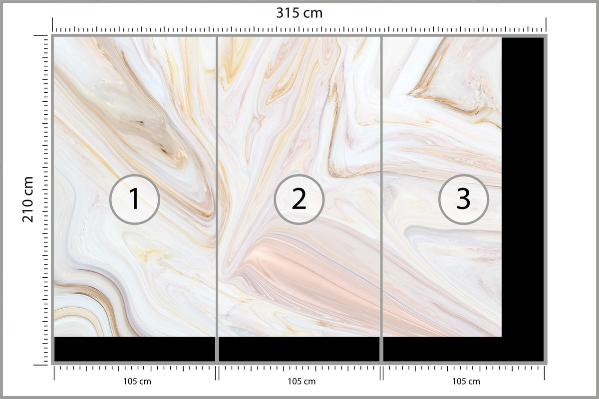 Fototapeta Gustowny Marmur 315 × 210 cm – podgląd kadru