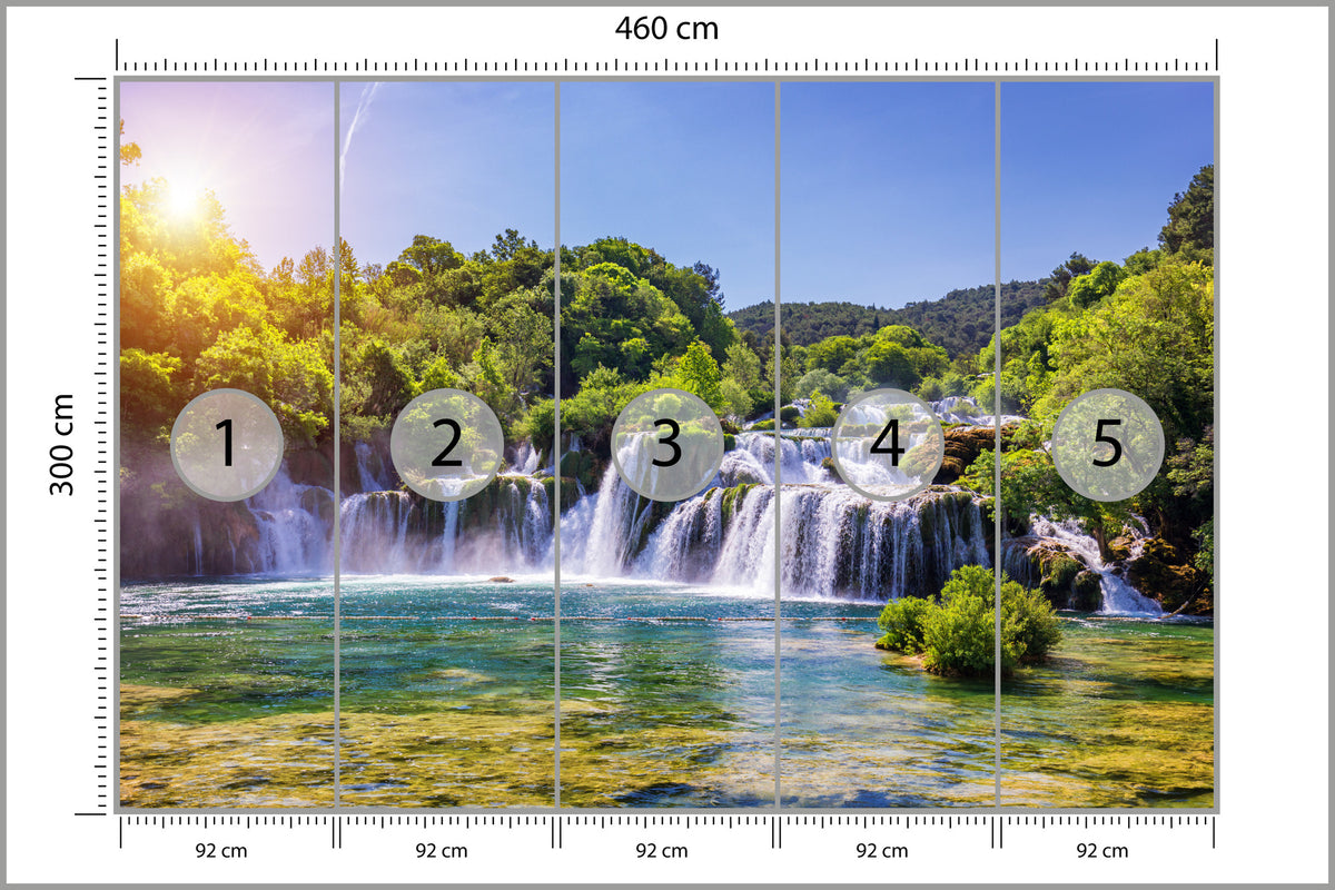 Fototapeta Wodospad Skradinski Buk, Chorwacja 460 × 300 cm – podgląd kadru