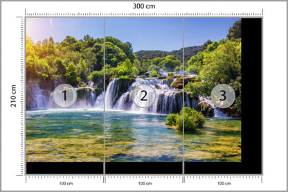 Fototapeta Wodospad Skradinski Buk, Chorwacja 300 × 210 cm – podgląd kadru