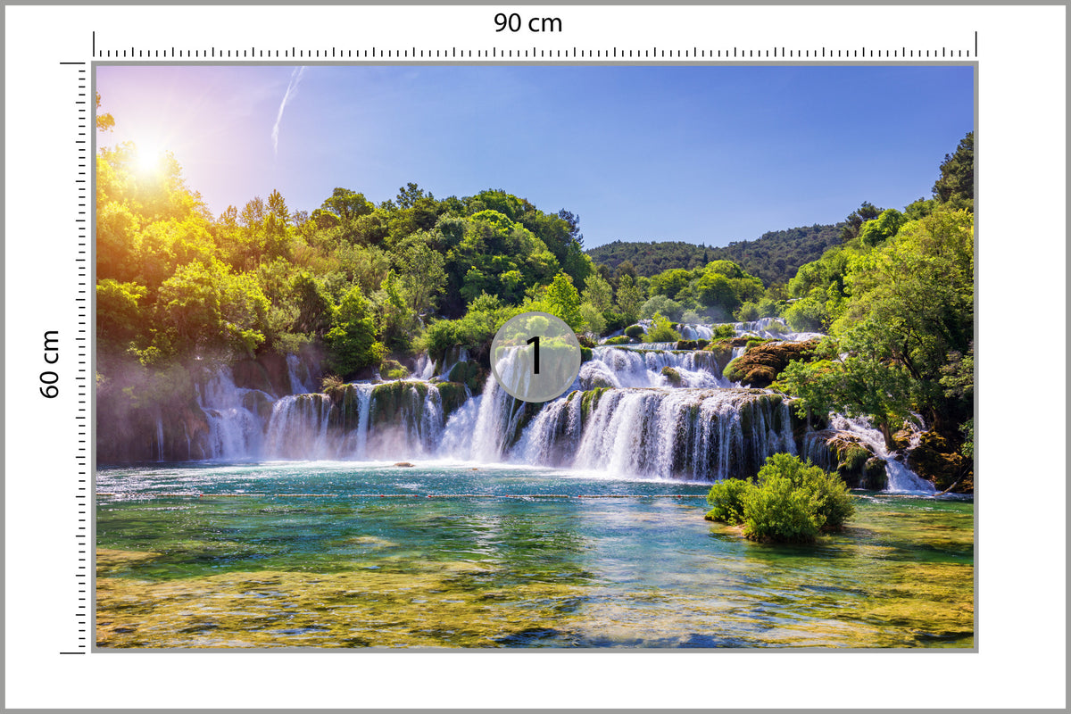 Fototapeta Wodospad Skradinski Buk, Chorwacja 90 × 60 cm – podgląd kadru