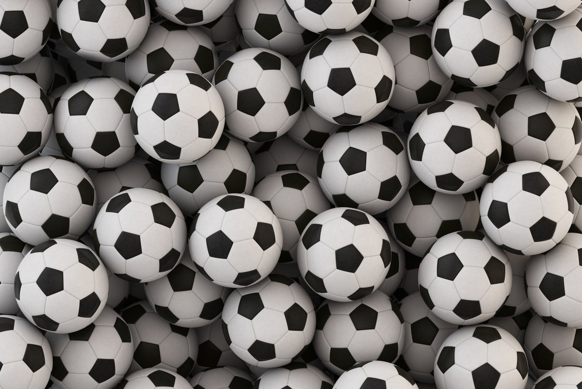 Fototapeta Sportowa Piłki Nożne – wzór