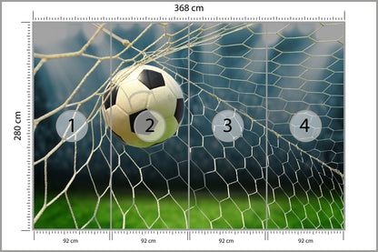 Fototapeta Piłka Nożna, Boisko 368 × 280 cm – podgląd kadru