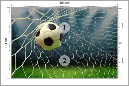 Fototapeta Piłka Nożna, Boisko 254 × 184 cm – podgląd kadru