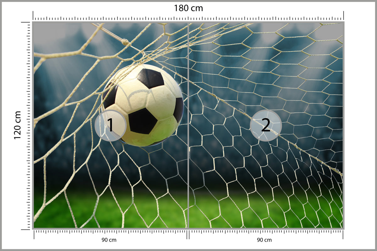 Fototapeta Piłka Nożna, Boisko 180 × 120 cm – podgląd kadru