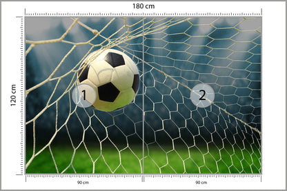 Fototapeta Piłka Nożna, Boisko 180 × 120 cm – podgląd kadru