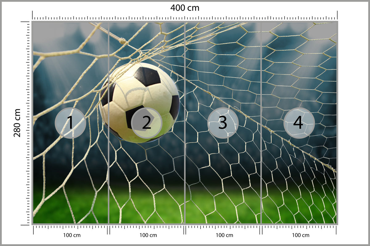 Fototapeta Piłka Nożna, Boisko 400 × 280 cm – podgląd kadru