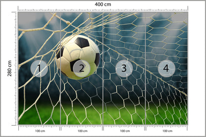 Fototapeta Piłka Nożna, Boisko 400 × 280 cm – podgląd kadru
