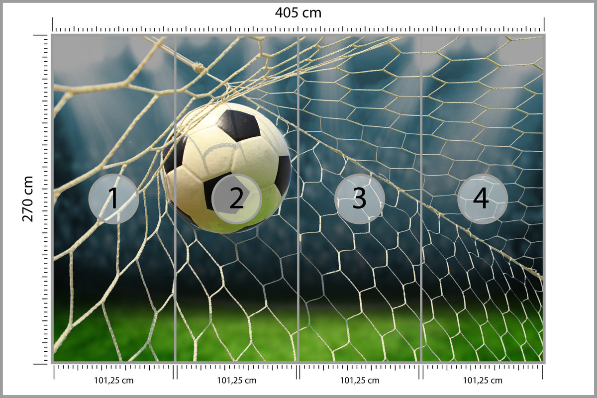 Fototapeta Piłka Nożna, Boisko 405 × 270 cm – podgląd kadru