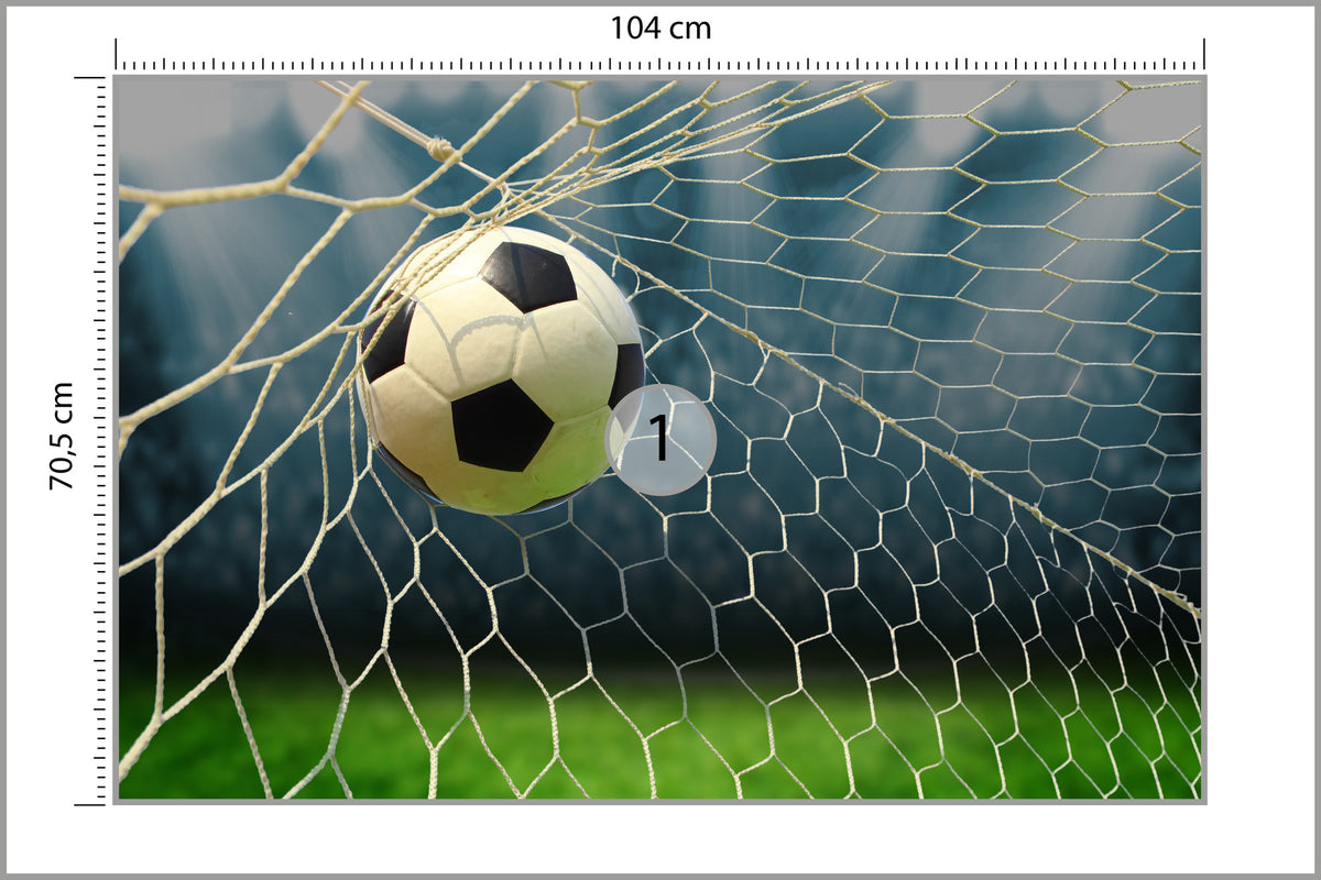 Fototapeta Piłka Nożna, Boisko 104 × 70,5 cm – podgląd kadru