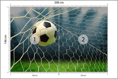 Fototapeta Piłka Nożna, Boisko 208 × 146 cm – podgląd kadru