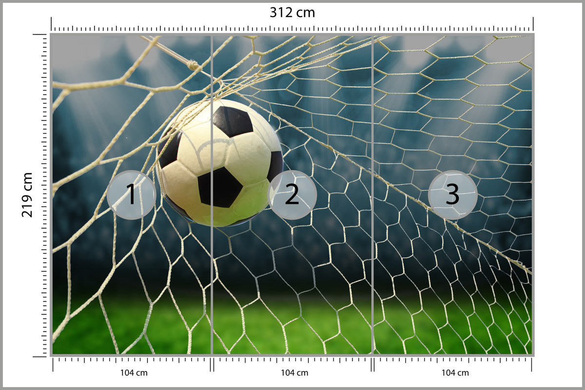 Fototapeta Piłka Nożna, Boisko 312 × 219 cm – podgląd kadru