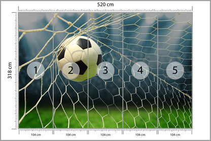 Fototapeta Piłka Nożna, Boisko 520 × 318 cm – podgląd kadru