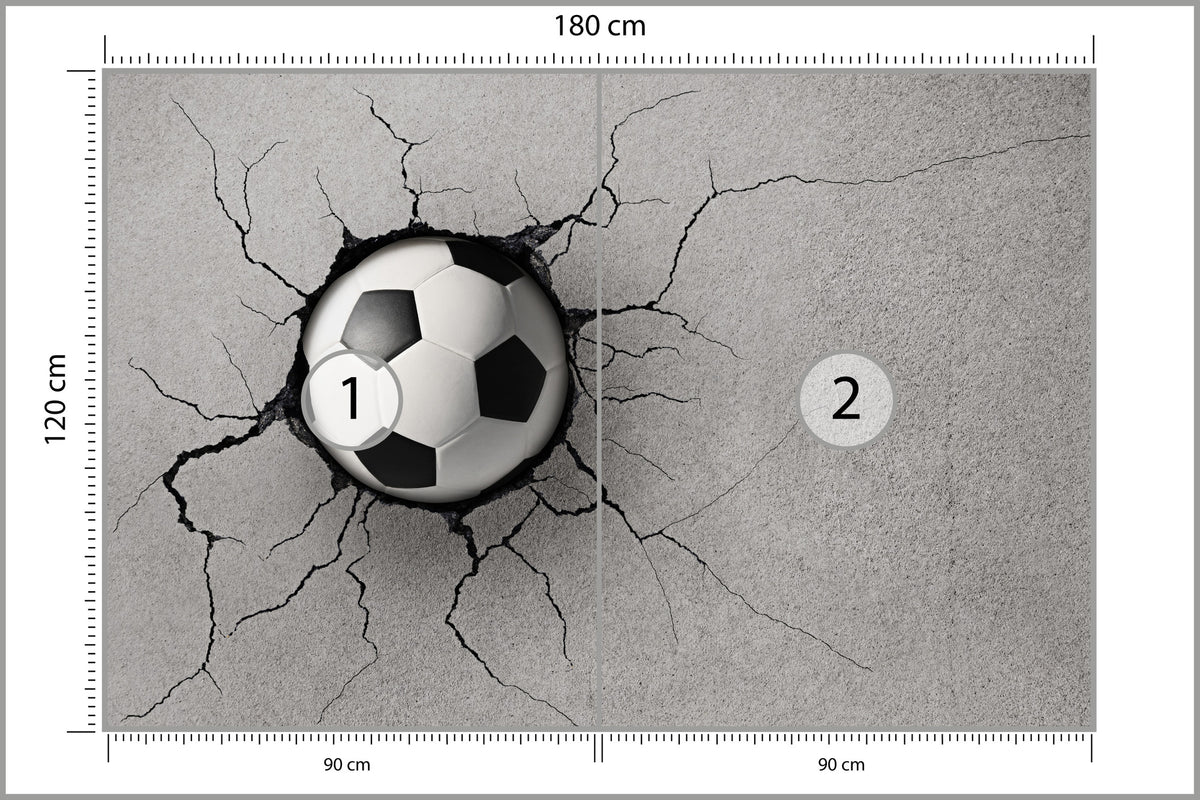 Fototapeta Pokój Młodzieżowy, Piłka 180 × 120 cm – podgląd kadru