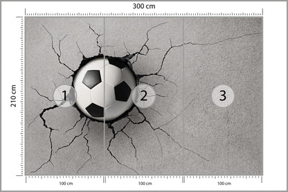 Fototapeta Pokój Młodzieżowy, Piłka 300 × 210 cm – podgląd kadru