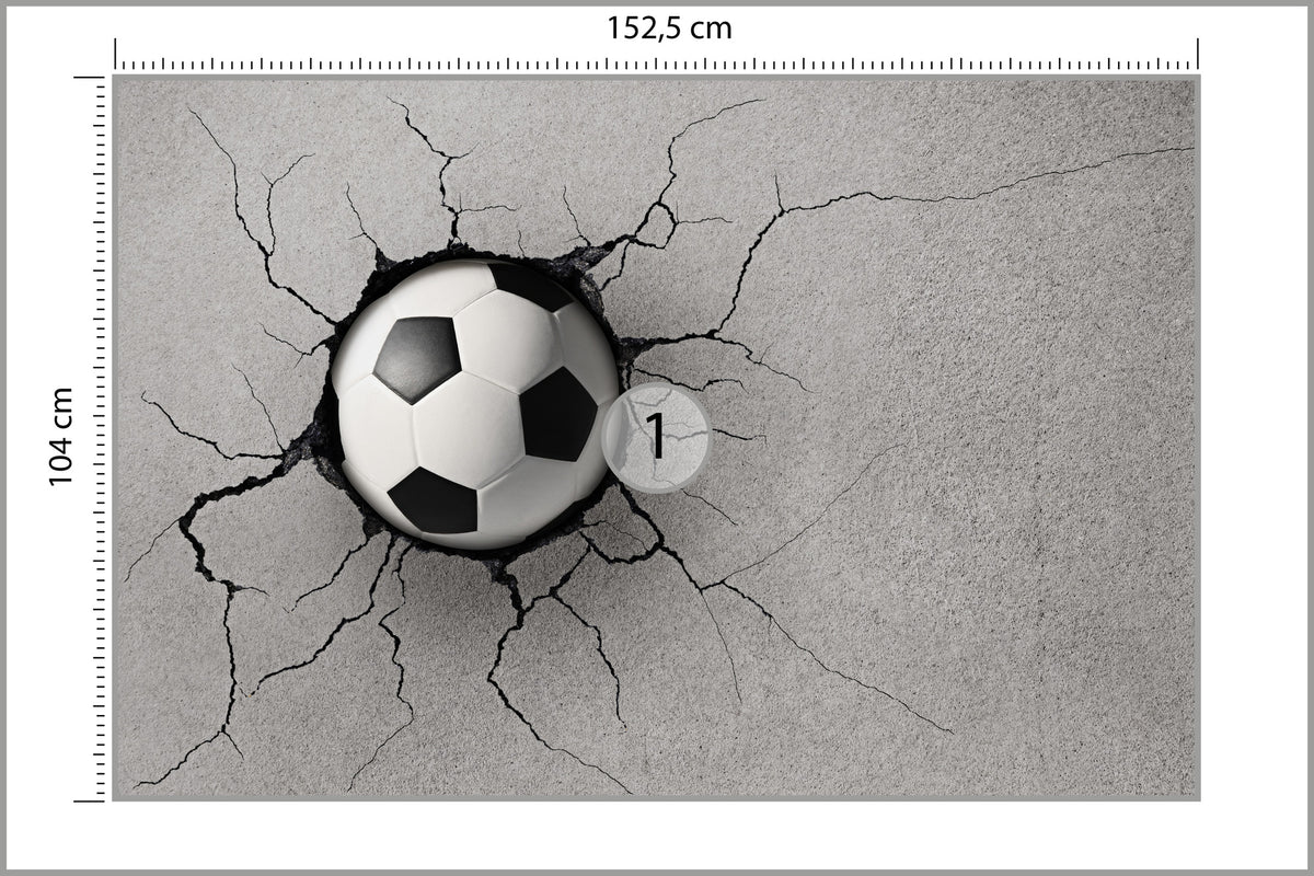 Fototapeta Pokój Młodzieżowy, Piłka 152,5 × 104 cm – podgląd kadru