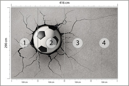 Fototapeta Pokój Młodzieżowy, Piłka 416 × 290 cm – podgląd kadru