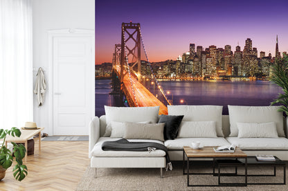 Fototapeta Most Nocą W San Francisco – aranżacja wnętrza