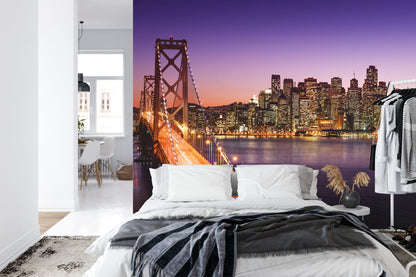 Fototapeta Most Nocą W San Francisco – aranżacja wnętrza