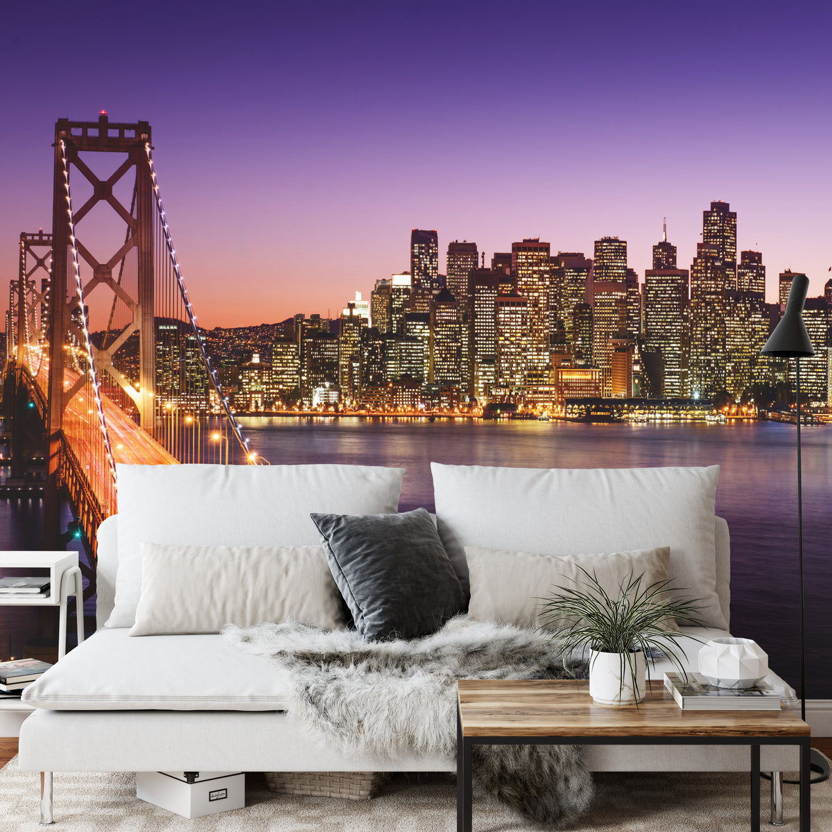 Fototapeta Most Nocą W San Francisco – aranżacja wnętrza