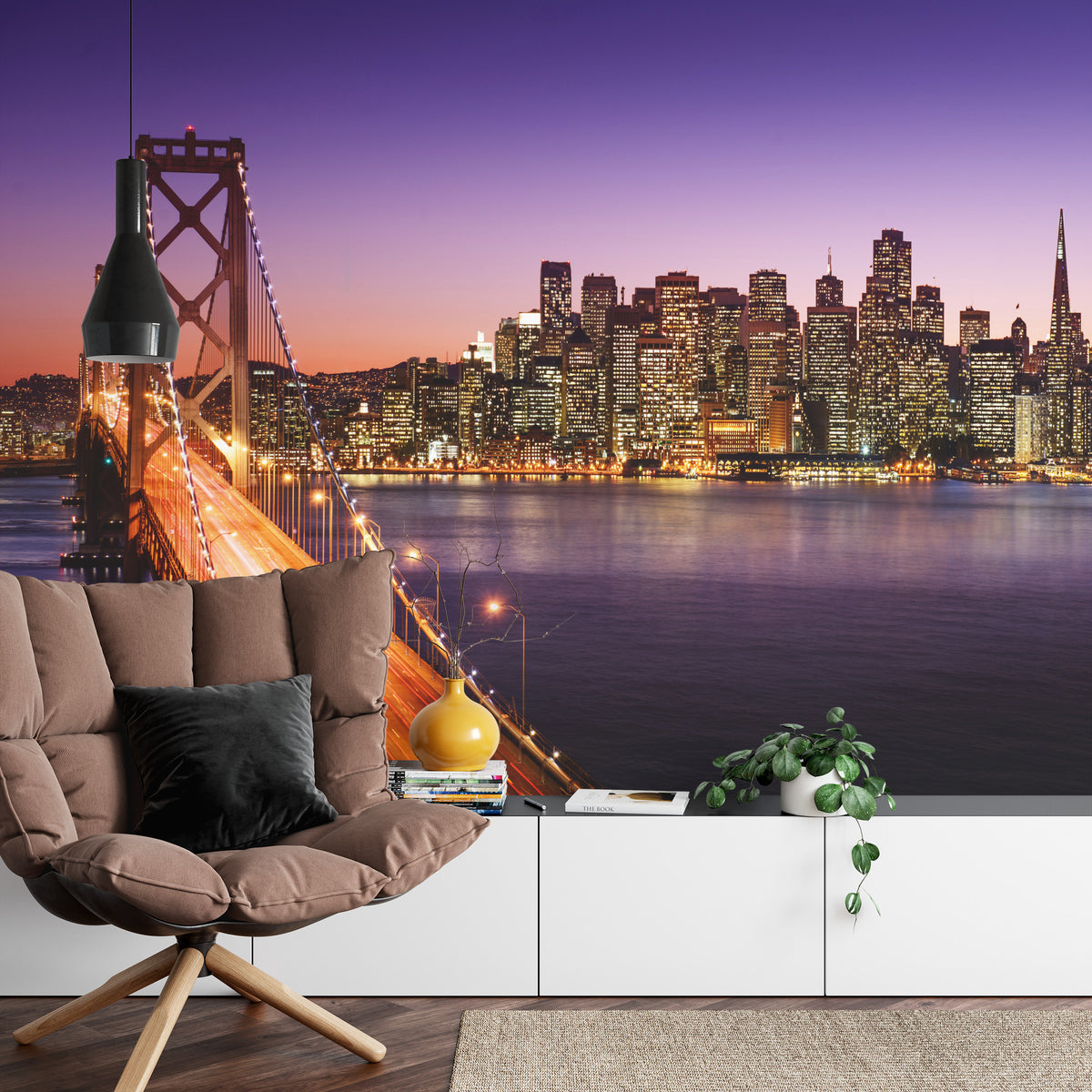 Fototapeta Most Nocą W San Francisco – aranżacja wnętrza