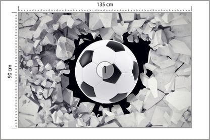 Fototapeta Piłka Nożna, Pokój Młodzieżowy 135 × 90 cm – podgląd kadru