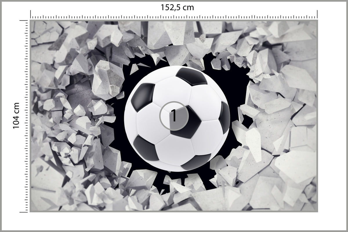 Fototapeta Piłka Nożna, Pokój Młodzieżowy 152,5 × 104 cm – podgląd kadru