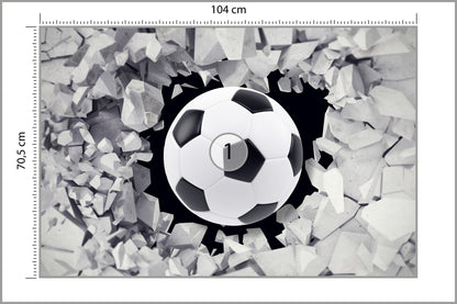 Fototapeta Piłka Nożna, Pokój Młodzieżowy 104 × 70,5 cm – podgląd kadru