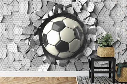 Fototapeta 3D Dla Chłopca, Piłka – aranżacja wnętrza